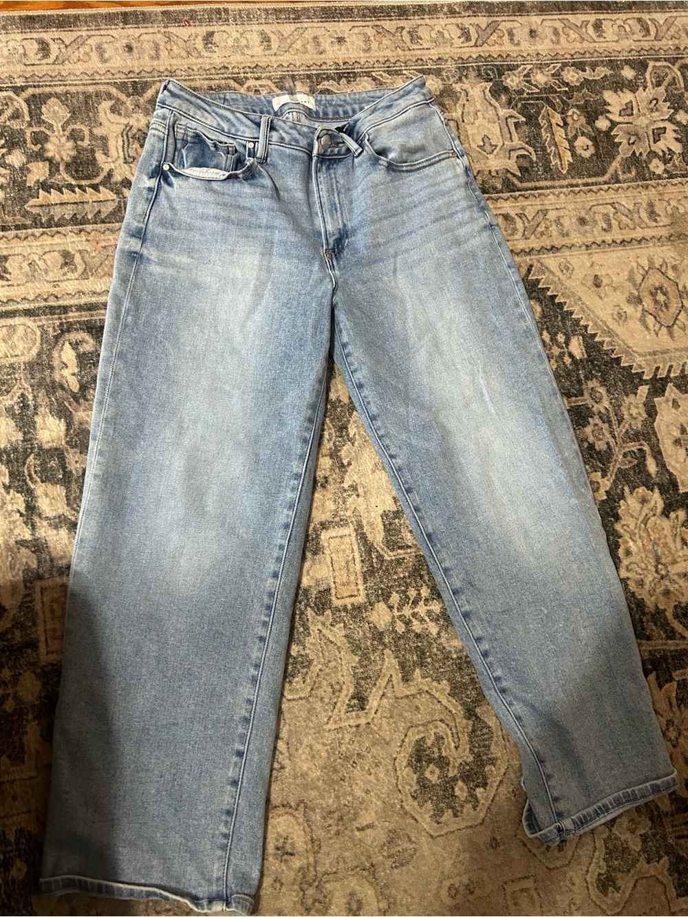 Risen Light Wash Straight-Leg Women's Jeans - Casual Everyday